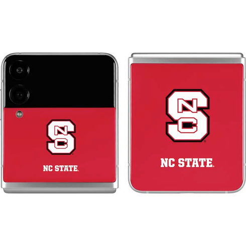 North Carolina State University Logo Red Galaxy Z Flip4 5G Skin